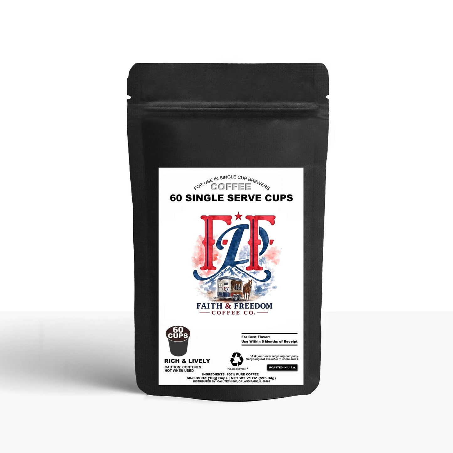 60 Pack Single Serve Coffee Capsules